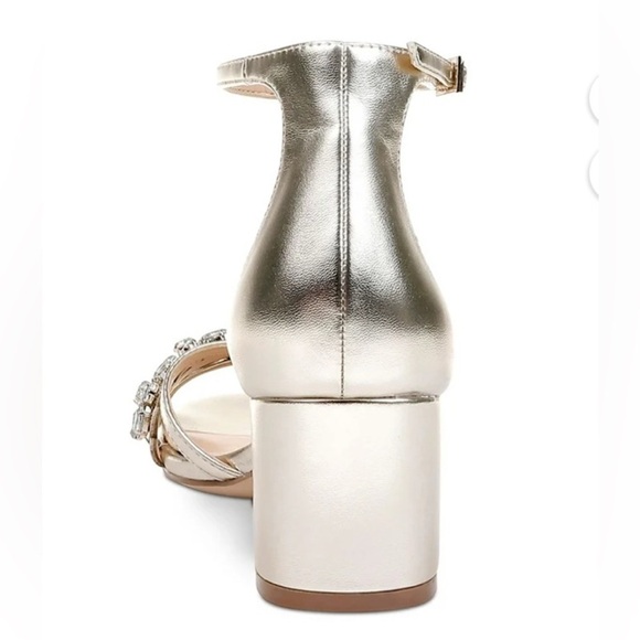 Jewel Badgley Mischka Silver Sandals - Picture 9 of 14